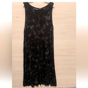 Xs black and grey dress